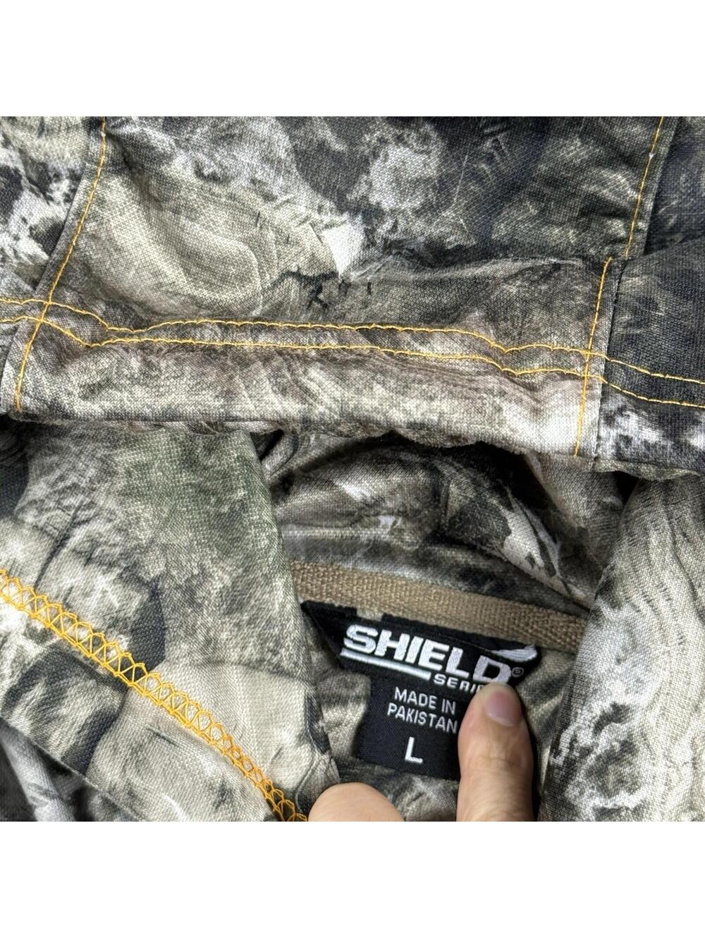Predator Quest Wolf Eyes Camo Hunting Hoodie Men L Shield Series Blocker Outdoor - Picture 5 of 9